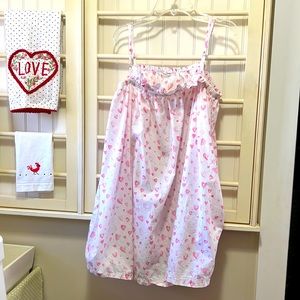 LAKE ~ fading hearts ruffle nightgown. Perfect condition. Sized Medium.